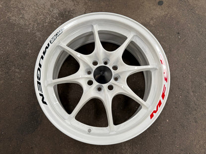 New 16X7 ET40 AOW Flow Formed MF8 Rim (4 wheel) Gloss White 4X100