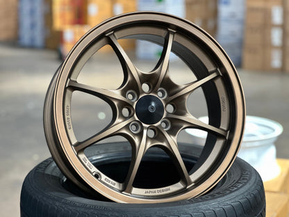 New 16X7 ET40 AOW Flow Formed MF8 Rim (4 wheel) Matt Bronze 4X100