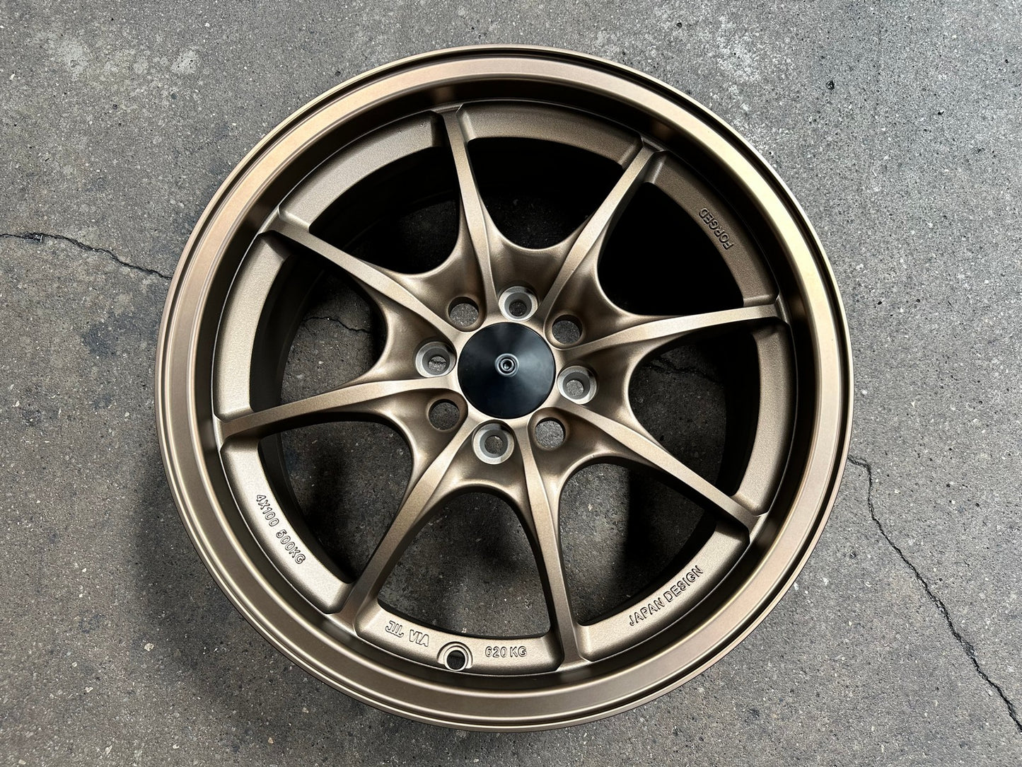 New 16X7 ET40 AOW Flow Formed MF8 Rim (4 wheel) Matt Bronze 4X100