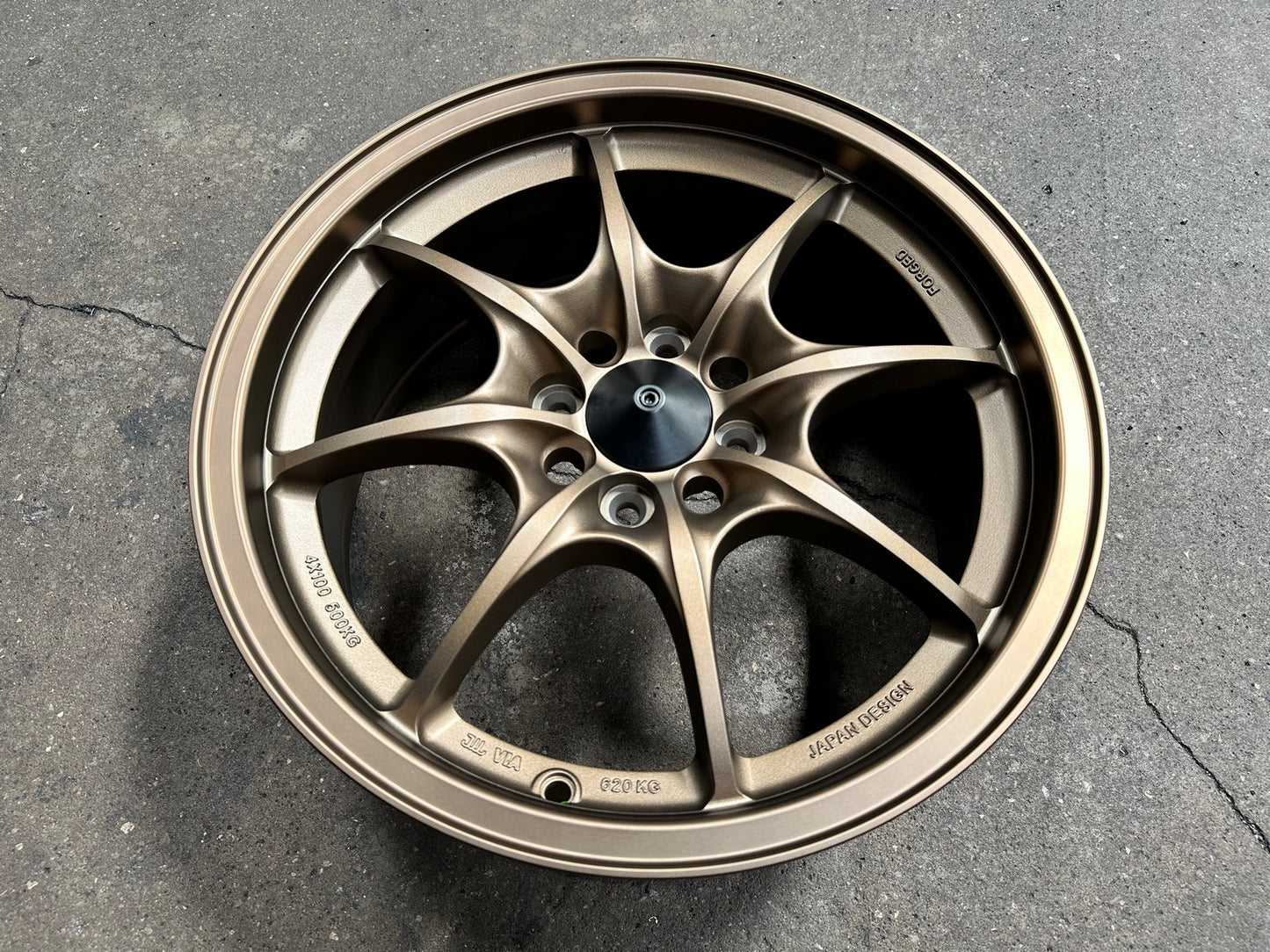 New 16X7 ET40 AOW Flow Formed MF8 Rim (4 wheel) Matt Bronze 4X100