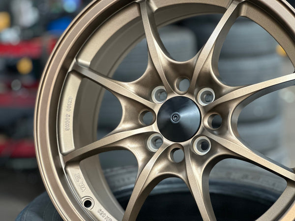 New 16X7 ET40 AOW Flow Formed MF8 Rim (4 wheel) Matt Bronze 4X100