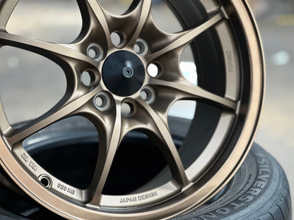 New 16X7 ET40 AOW Flow Formed MF8 Rim (4 wheel) Matt Bronze 4X100