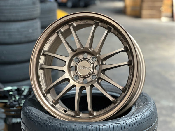 New 16X7 ET40 AOW Flow Formed RE30 Rim (4 wheel) Matt Bronze 4X100