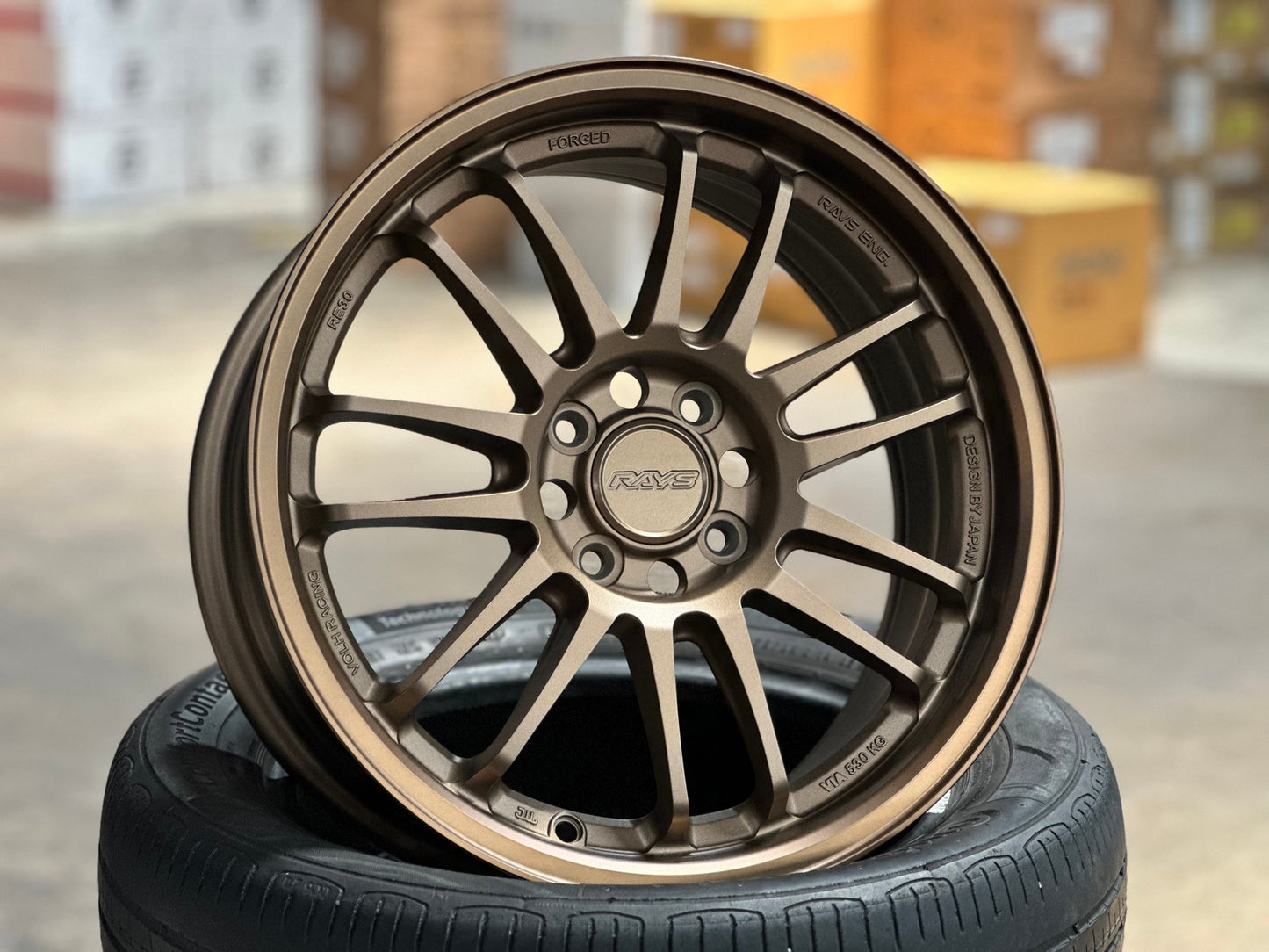 New 16X7 ET40 AOW Flow Formed RE30 Rim (4 wheel) Matt Bronze 4X100