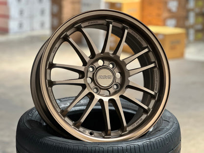 New 16X7 ET40 AOW Flow Formed RE30 Rim (4 wheel) Matt Bronze 4X100