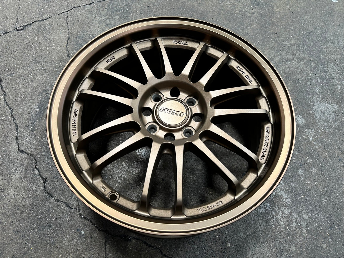 New 16X7 ET40 AOW Flow Formed RE30 Rim (4 wheel) Matt Bronze 4X100