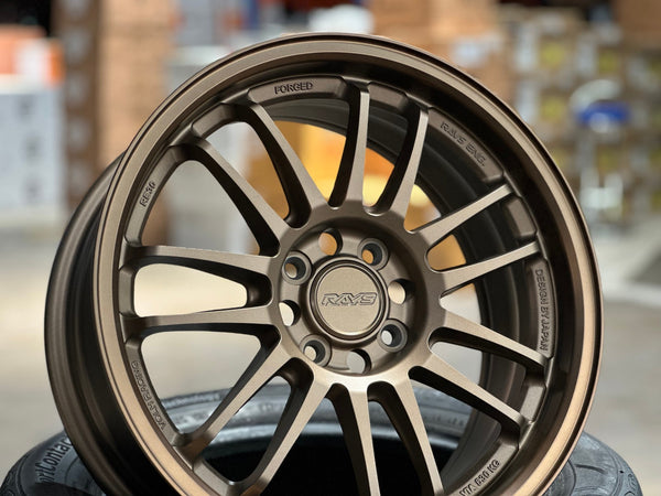 New 16X7 ET40 AOW Flow Formed RE30 Rim (4 wheel) Matt Bronze 4X100