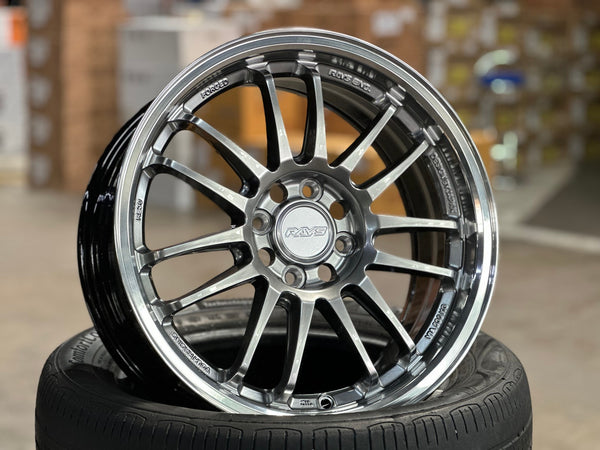 New 16X7 ET40 AOW Flow Formed RE30 Rim (4 wheel) Gloss Silver 4X100