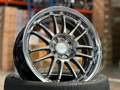 New 16X7 ET40 AOW Flow Formed RE30 Rim (4 wheel) Gloss Silver 4X100