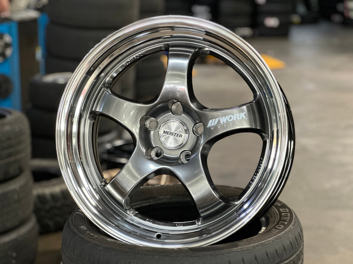 New 18X8.5 ET35 AOW Flow Formed S1R Rim (4 wheel) Hyper Black 5X112