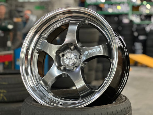 New 18X8.5 ET35 AOW Flow Formed S1R Rim (4 wheel) Hyper Black 5X112