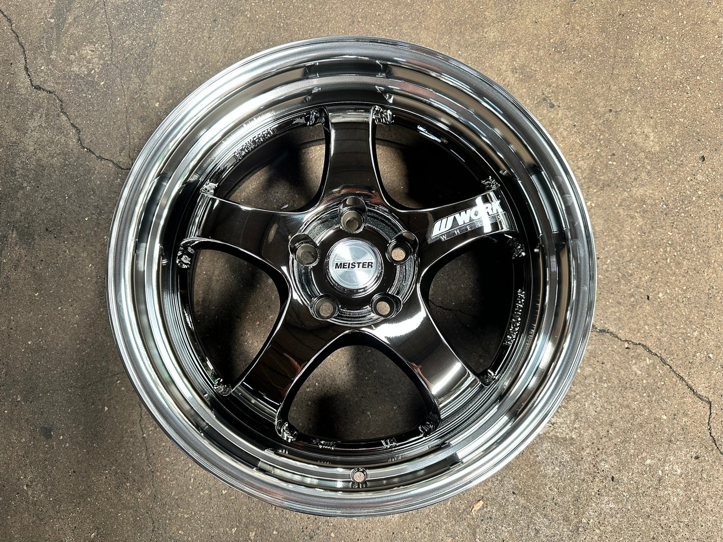 New 18X8.5 ET35 AOW Flow Formed S1R Rim (4 wheel) Gloss Black 5X114.3