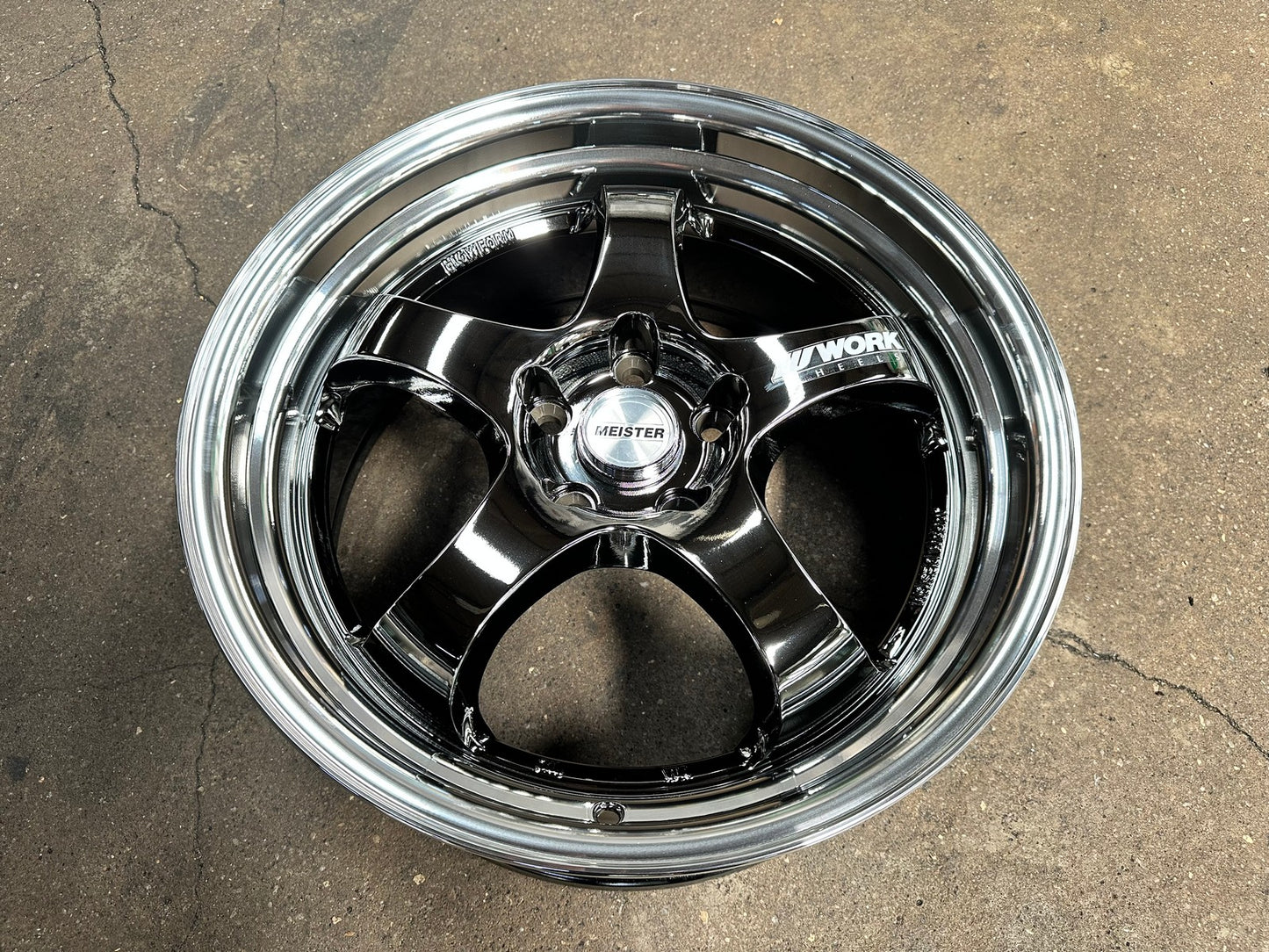 New 18X8.5 ET35 AOW Flow Formed S1R Rim (4 wheel) Gloss Black 5X112