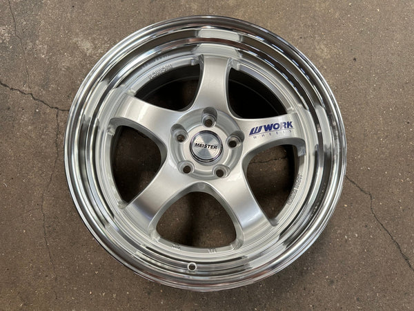 New 18X8.5 ET35 AOW Flow Formed S1R Rim (4 wheel) Gloss Silver 5X112