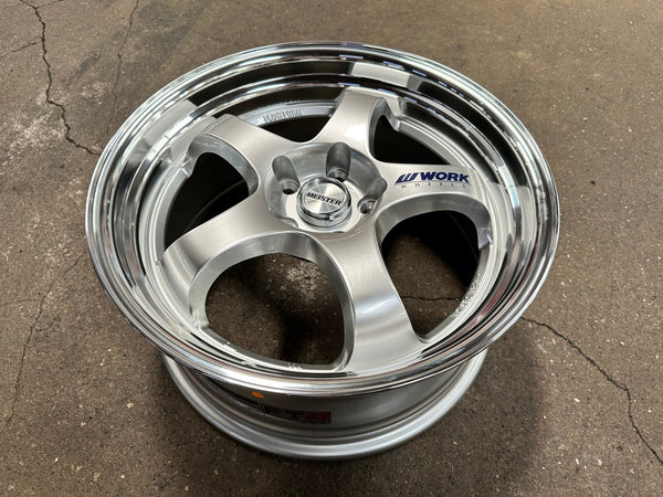 New 18X8.5 ET35 AOW Flow Formed S1R Rim (4 wheel) Gloss Silver 5X112