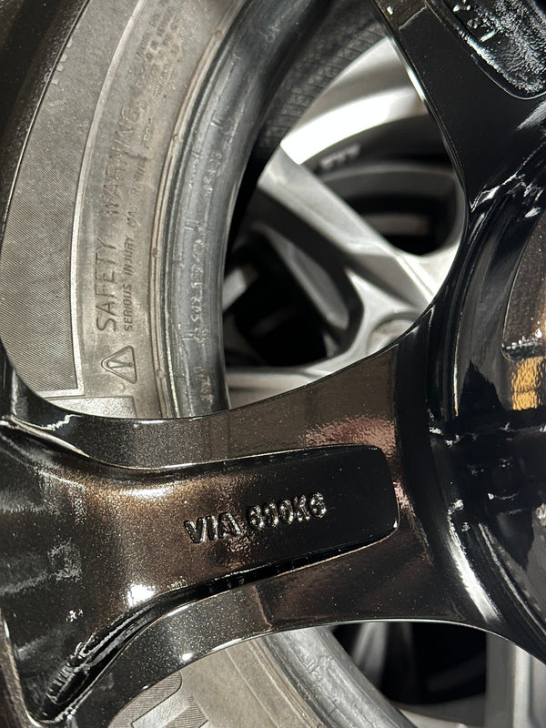 New 18X9.5 ET40 AOW Flow Formed S1R Rim (4 wheel) Hyper Black 5X112