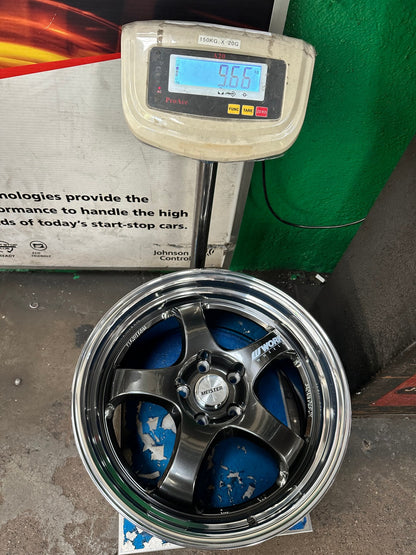 New 18X9.5 ET40 AOW Flow Formed S1R Rim (4 wheel) Hyper Black 5X114.3