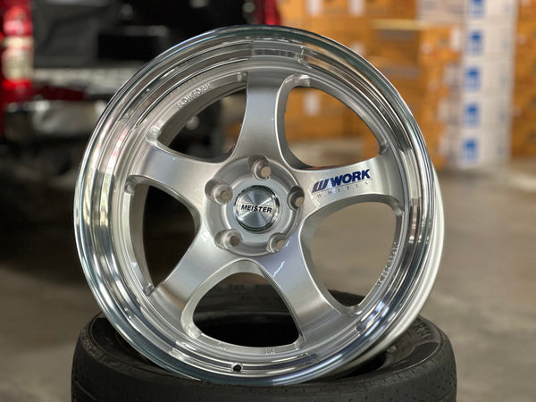 New 18X9.5 ET40 AOW Flow Formed S1R Rim (4 wheel) Gloss Silver 5X114.3
