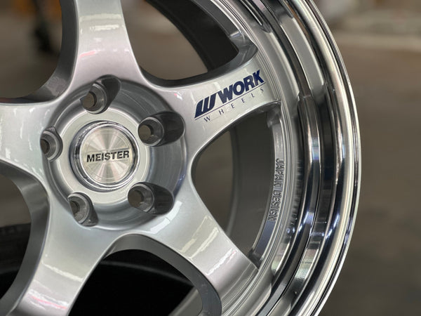 New 18X9.5 ET40 AOW Flow Formed S1R Rim (4 wheel) Gloss Silver 5X112