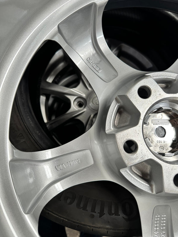 New 18X9.5 ET40 AOW Flow Formed S1R Rim (4 wheel) Gloss Silver 5X114.3