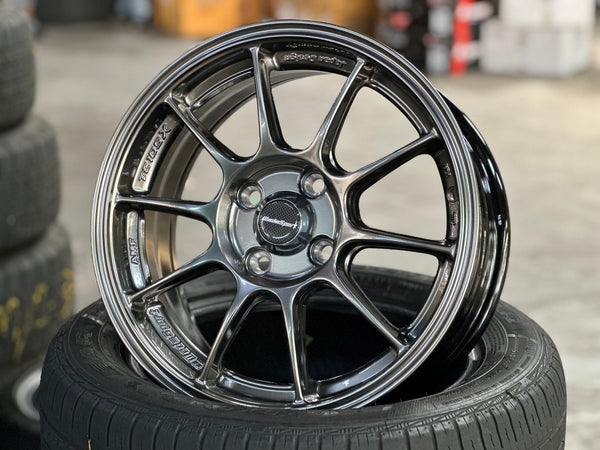 New 15X6.5 ET40 AOW Flow Formed TC105X Rim (4 wheel) Gloss Gunmetal 4X100