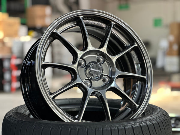 New 15X6.5 ET40 AOW Flow Formed TC105X Rim (4 wheel) Gloss Gunmetal 4X100