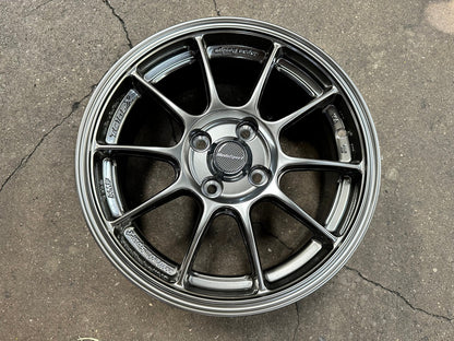 New 15X6.5 ET40 AOW Flow Formed TC105X Rim (4 wheel) Gloss Gunmetal 4X100