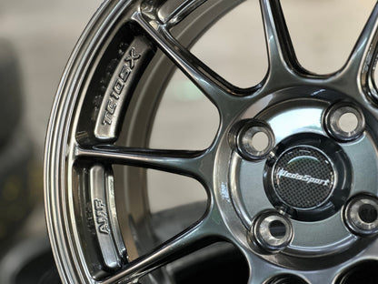 New 15X6.5 ET40 AOW Flow Formed TC105X Rim (4 wheel) Gloss Gunmetal 4X100