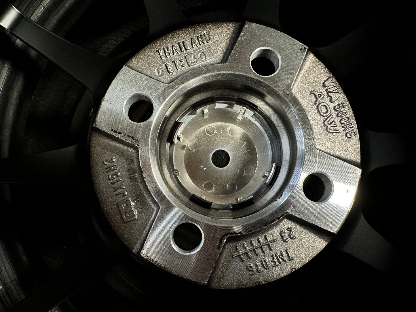 New 15X6.5 ET40 AOW Flow Formed TC105X Rim (4 wheel) Matt Black 4X100