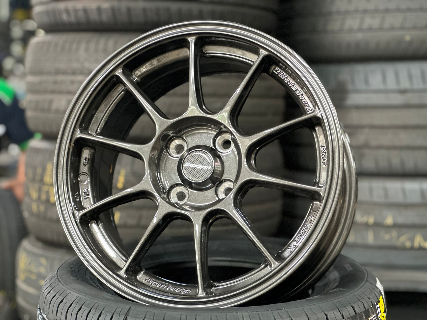 New 15X7 ET35 AOW Flow Formed TC105X Rim (4 wheel) Gloss Gunmetal 4X100