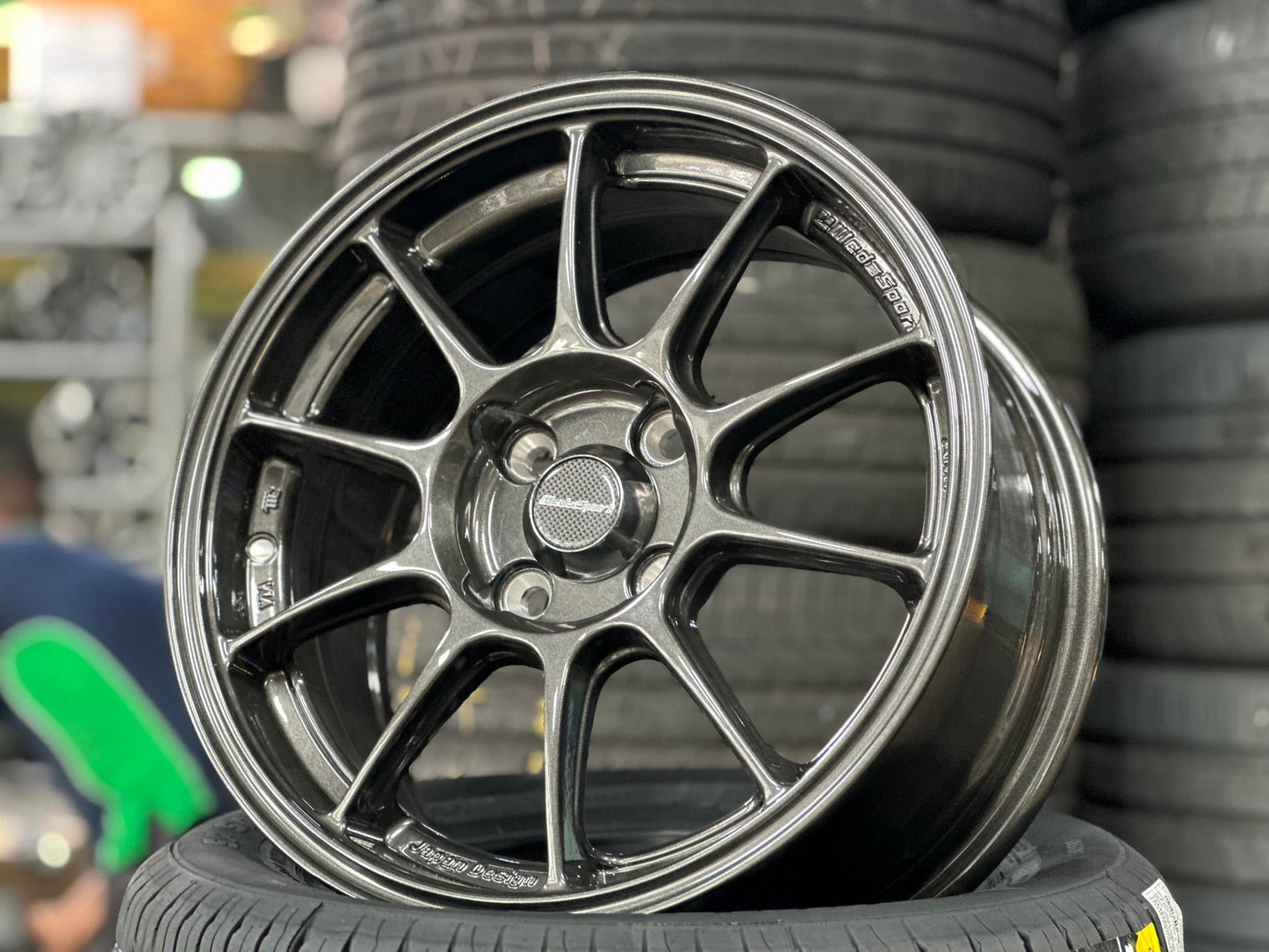 New 15X7 ET35 AOW Flow Formed TC105X Rim (4 wheel) Gloss Gunmetal 4X100