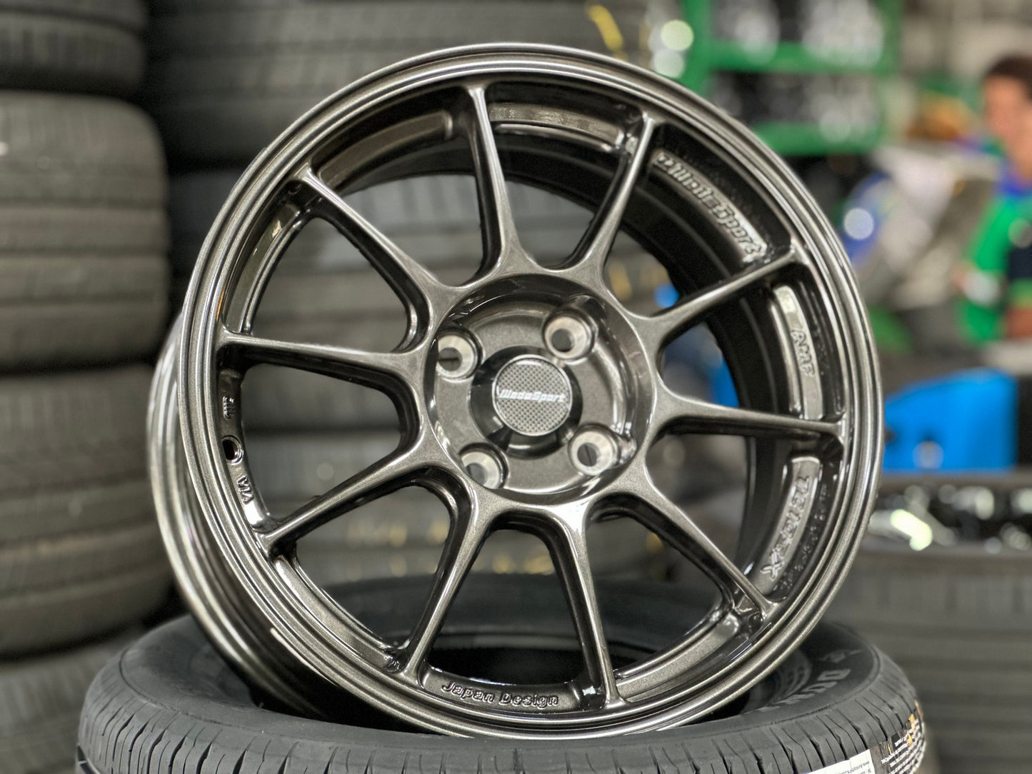 New 15X7 ET35 AOW Flow Formed TC105X Rim (4 wheel) Gloss Gunmetal 4X100