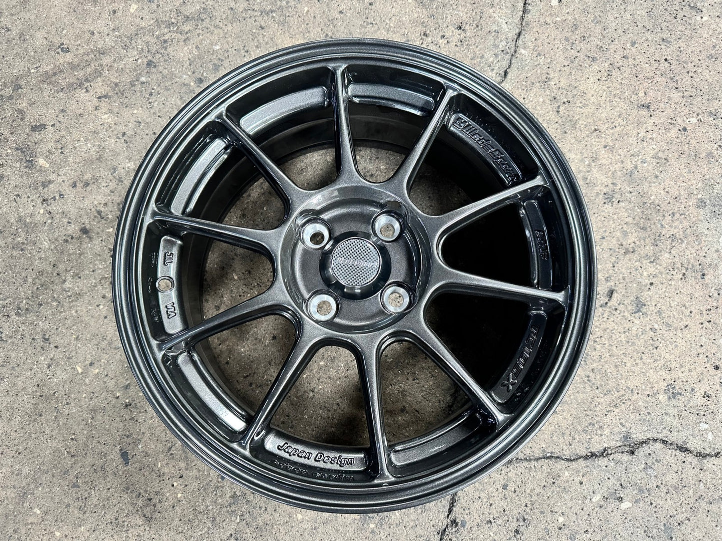 New 15X7 ET35 AOW Flow Formed TC105X Rim (4 wheel) Gloss Gunmetal 4X100