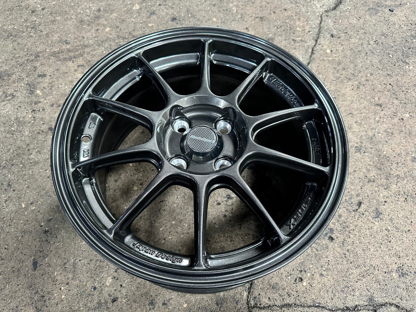 New 15X7 ET35 AOW Flow Formed TC105X Rim (4 wheel) Gloss Gunmetal 4X100