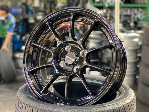 New 15X7 ET35 AOW Flow Formed TC105X Rim (4 wheel) Gloss Black 4X100