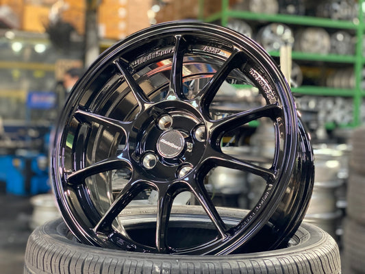 New 15X7 ET35 AOW Flow Formed TC105X Rim (4 wheel) Gloss Black 4X100