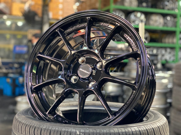 New 15X7 ET35 AOW Flow Formed TC105X Rim (4 wheel) Gloss Black 4X100