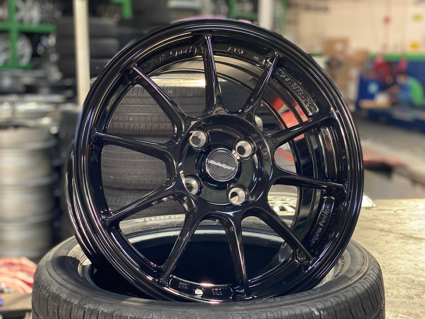 New 15X7 ET35 AOW Flow Formed TC105X Rim (4 wheel) Gloss Black 4X100
