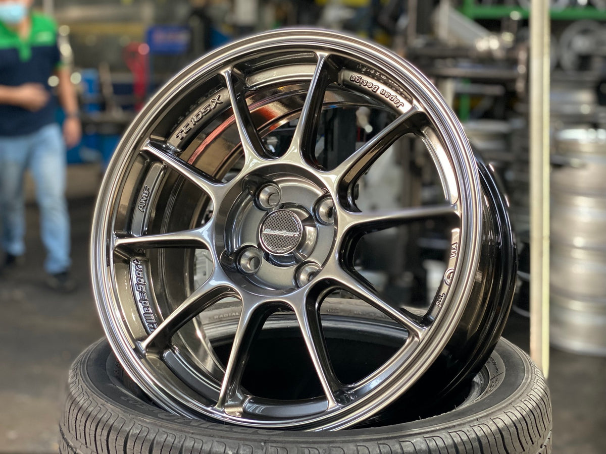 New 15X7 ET35 AOW Flow Formed TC105X Rim (4 wheel) Gunmetal 4X100