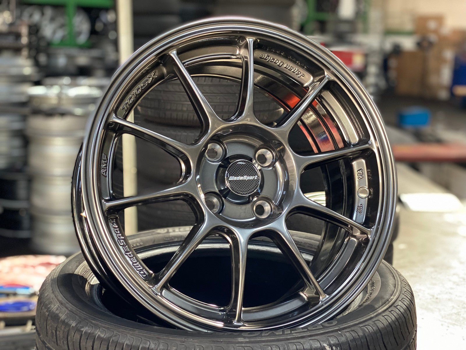 New 15X7 ET35 AOW Flow Formed TC105X Rim (4 wheel) Gunmetal 4X100 ...