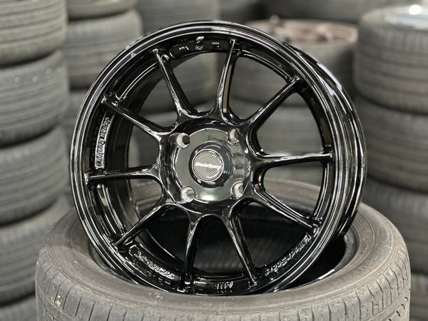 New 15X7 ET35 AOW Flow Formed TC105X Rim (4 wheel) Gloss Black 4X114.3