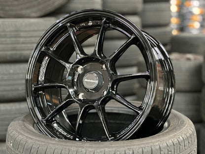 New 15X7 ET35 AOW Flow Formed TC105X Rim (4 wheel) Gloss Black 4X114.3