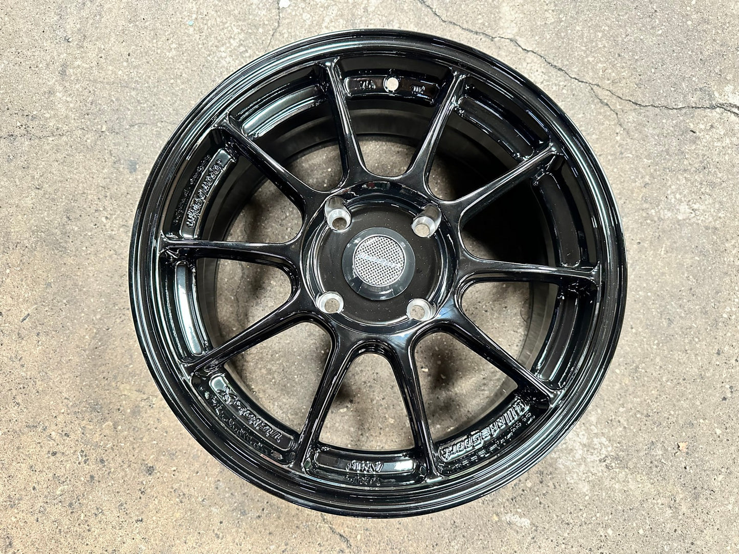 New 15X7 ET35 AOW Flow Formed TC105X Rim (4 wheel) Gloss Black 4X114.3