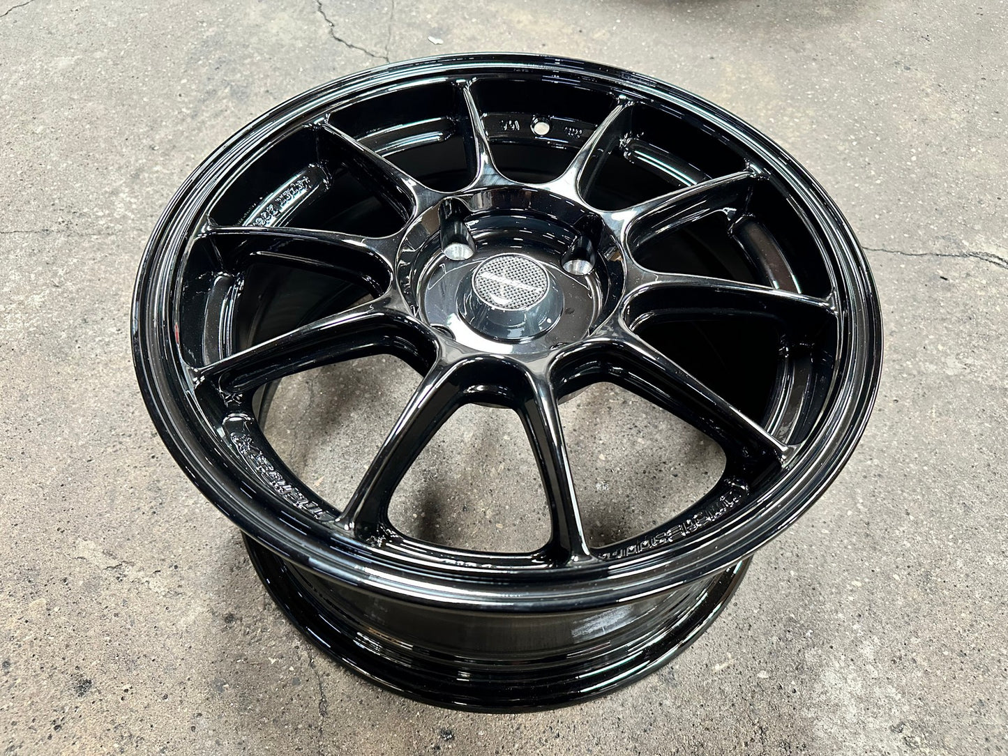 New 15X7 ET35 AOW Flow Formed TC105X Rim (4 wheel) Gloss Black 4X114.3