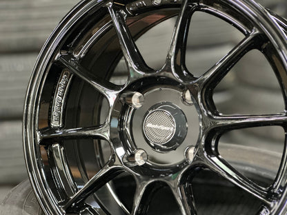 New 15X7 ET35 AOW Flow Formed TC105X Rim (4 wheel) Gloss Black 4X114.3