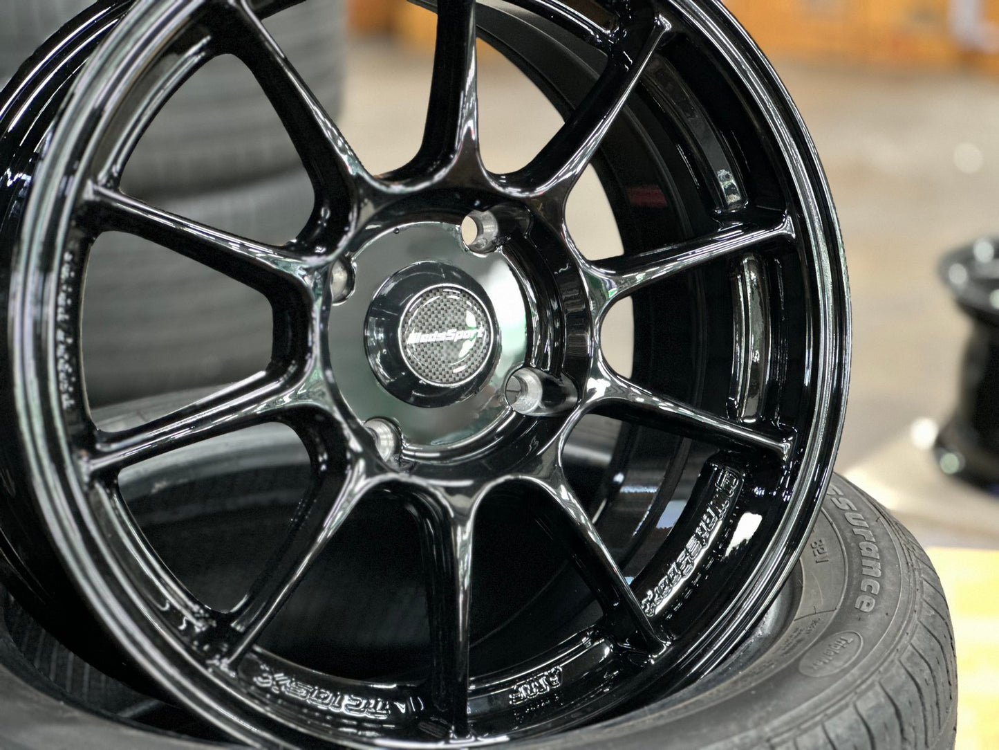 New 15X7 ET35 AOW Flow Formed TC105X Rim (4 wheel) Gloss Black 4X114.3