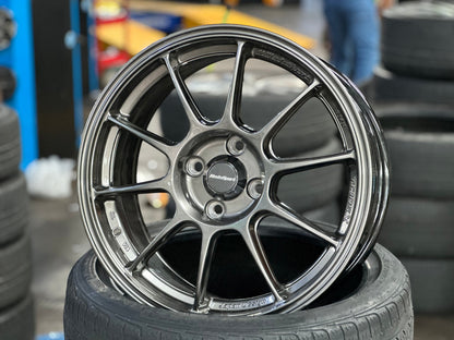 New 16X7 ET38 AOW Flow Formed TC105X Rim (4 wheel) Gloss Gunmetal 4X100
