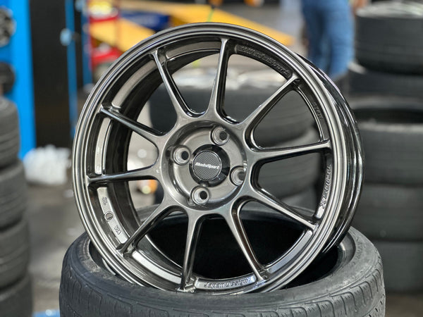 New 16X7 ET38 AOW Flow Formed TC105X Rim (4 wheel) Gloss Gunmetal 4X100