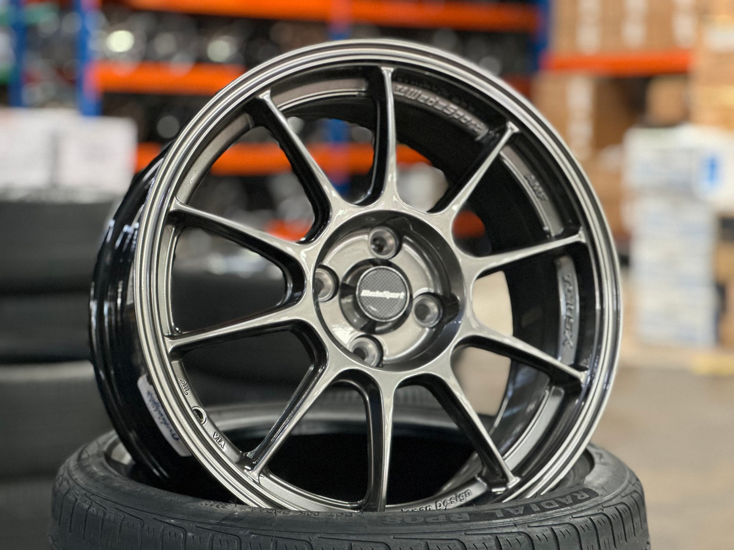 New 16X7 ET38 AOW Flow Formed TC105X Rim (4 wheel) Gloss Gunmetal 4X100