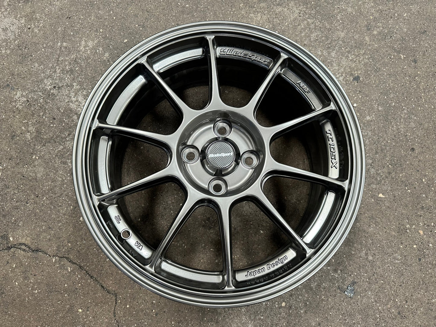 New 16X7 ET38 AOW Flow Formed TC105X Rim (4 wheel) Gloss Gunmetal 4X100